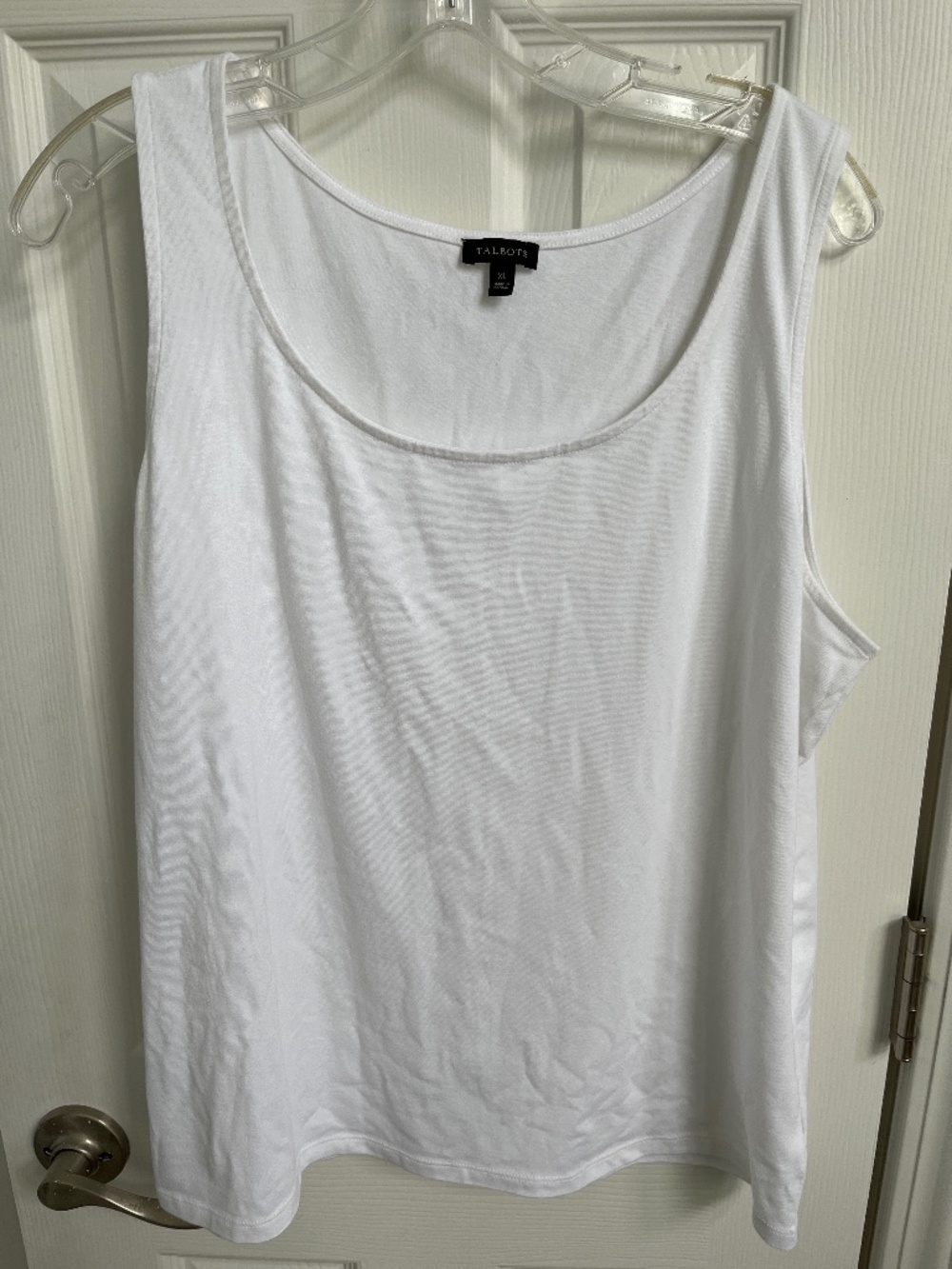 Talbots tank top, white, size XL